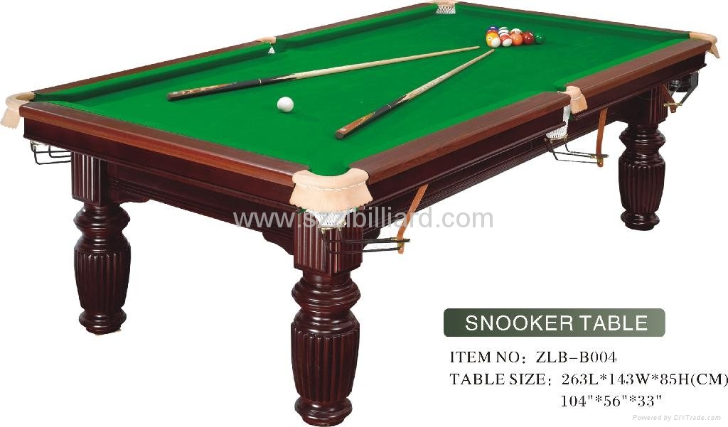 2011 HOT-SELLING Slate Solid Wood Snooker Table 4