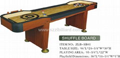 MDF Shuffleboard Table in Double-Star Factory