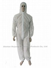 PP white Coverall with Hood