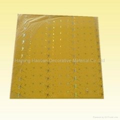 ( 595mm*595mm*7mm ) 檸檬黃的PVC天花板