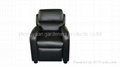 black modern leather sofa