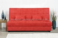 red modern fabric sofa bed