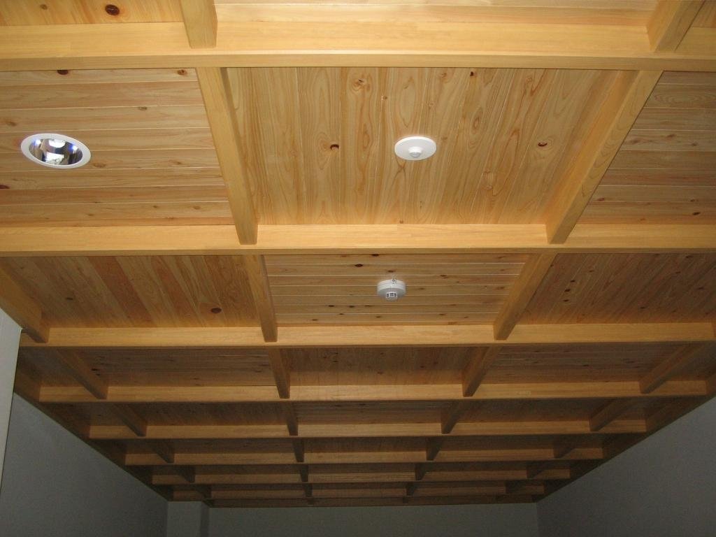 Cypress wood ceiling board