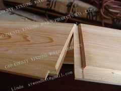 solid wood Hinoki wall panel