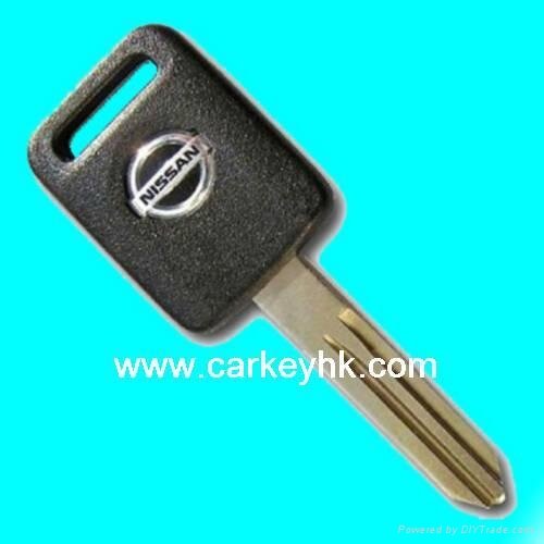 Nissan transponder key shell with small head