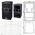 dual 15 inch speaker sound equipment pro audio 4