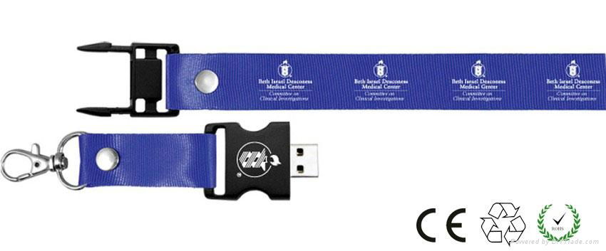 logo print lanyard usb flash drive promote Gift usb memory sticks 