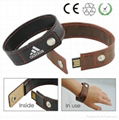 leather PU bracelet USB flash drive custom usb memory sticks  1