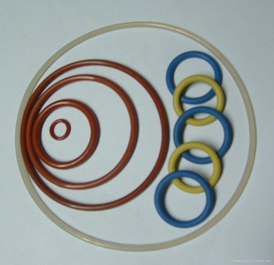 Colored silicone rubber o-ring seals 2