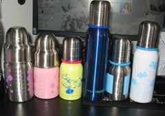 stainless steel children bottle sippy bottle FDA