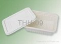 biodegradable square container with lid