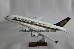 Resin airplane model plane A380 Singapore Airlines 47cm