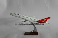 Resin airplane model B787 Qantas  Airlines model plane 36cm