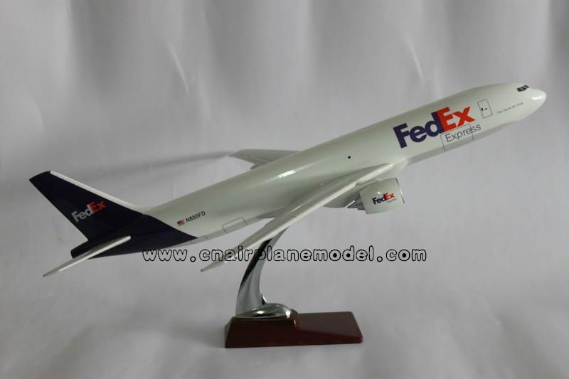 resin aircraft model Boeing777-200 FedEx 47CM 2