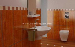 Wantian 3D art glass for washroom