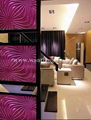 Wantian 3D glass mural in living room 5