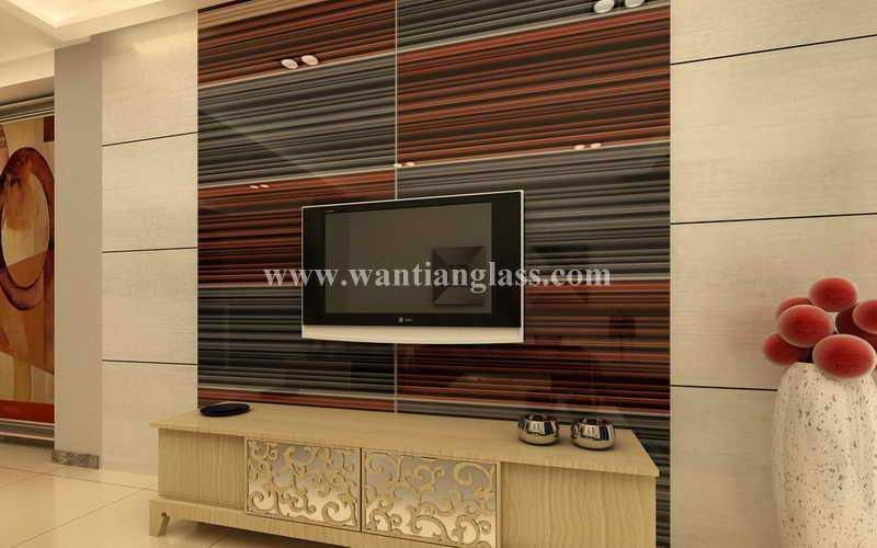 Wantian 3D glass tile for TV background 5