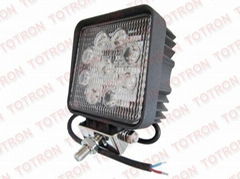 4inch 27W 9-32V Square LED Work Light