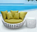 Tidy Rattan Round Bed