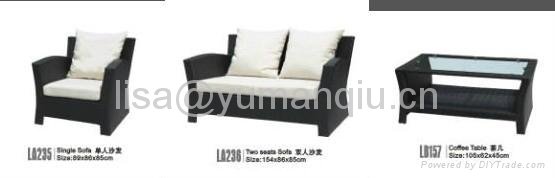 Discount sofa Rattan/Wicker Outdoor Furniture Set 3