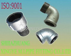 Malleable iron pipe fittings