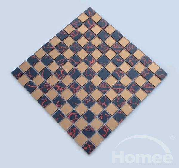 Offer Hotel Wall Tile-New Glass Mosaic Pattern 3