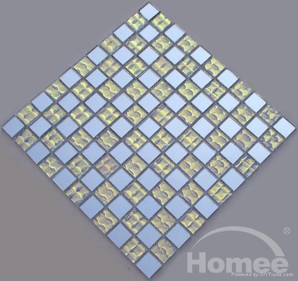 Offer Hotel Wall Tile-New Glass Mosaic Pattern 4