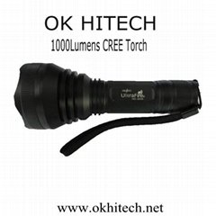 High power led flashlight torchlight