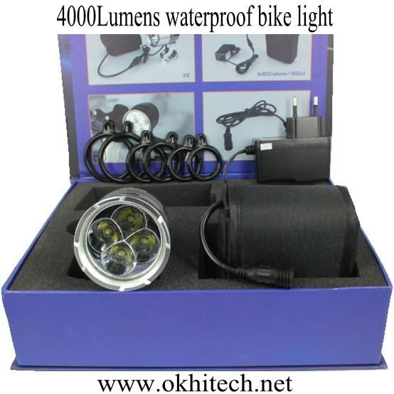 LED bike light set CREE 4000LM