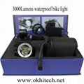 LED bike light set CREE 4000LM 3