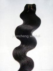 100% remy human hair weft