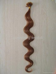 100%flate tip human hair extension