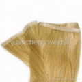 100%remy skin weft human hair extension 1