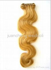 100%virgin remy human hair weft