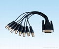 DB 15PIN to 8 BNC cable