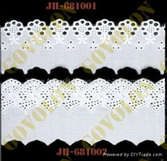 eyelet embroidered lace trim