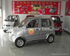 3 seats solar electric car