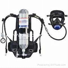 Supply CE Approved carbon fiber cylinder SCBA with Silicone mask