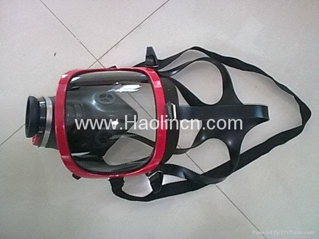 CE qualified 100% Silicone gas mask for breathing apparatus 4