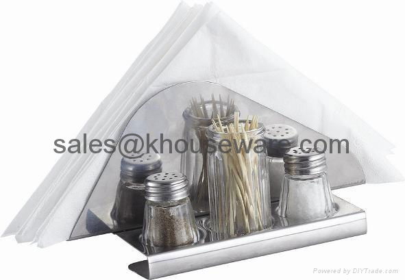 Salt,Pepper,Napkin Holder & Toothpick Holder Set 2