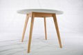 Beech Round Solid Wood Dining Table  2