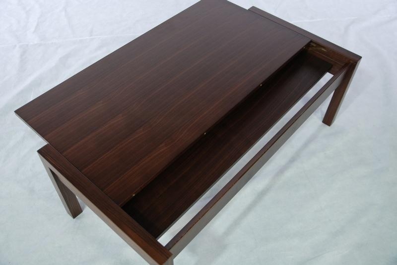 Walnut Solid Wood Coffee Table (Expanded) CT1003 Modern Furniture