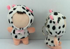 3d face doll(dressing cow)