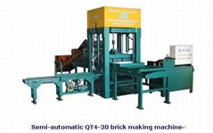 Semi-automatic QT4-30 brick making machine