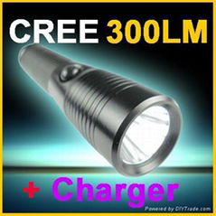Brand New Bright Cree LED 300 Lumens 3-Mode Flashlight Torch Lamp
