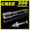 Zoomable Adjustable Focus CREE LED Aluminum Alloy Flashlight Torch 200 lumen  1