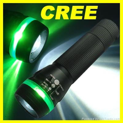 Zoomable 3 Mode CREE LED Aluminum Flashlight Torch 200 lumen