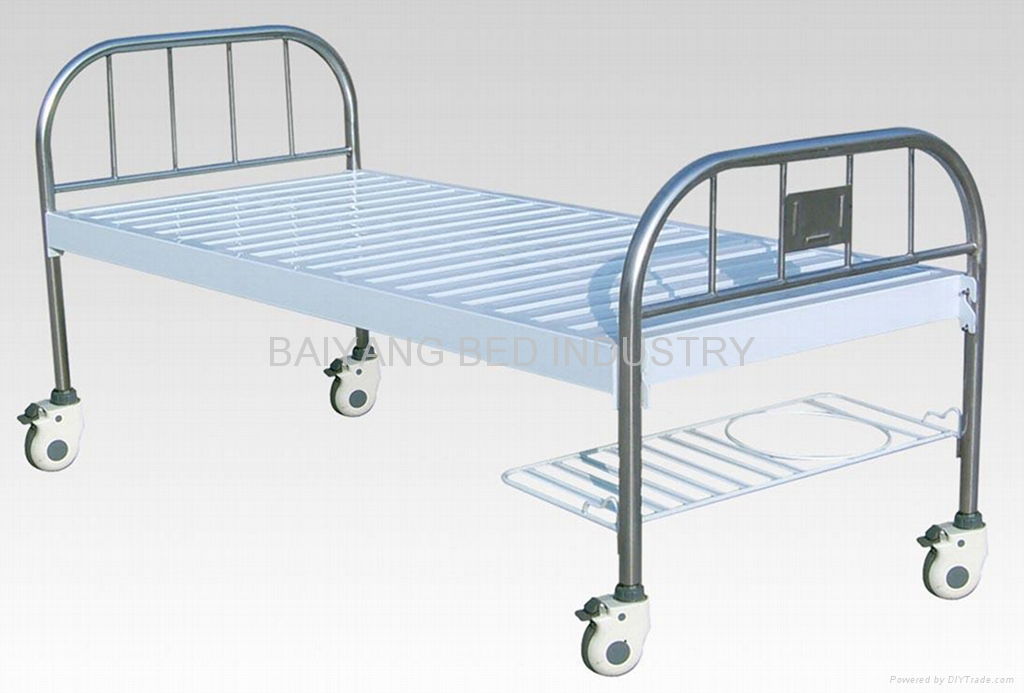 Movable flat Hospital bed 