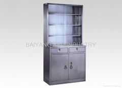 Stainless steel medicine cabinet with