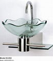 Glass wash basin